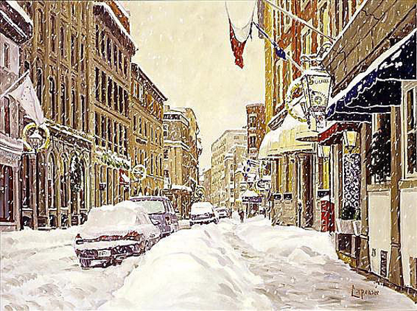 Rue St-Paul sous la neige