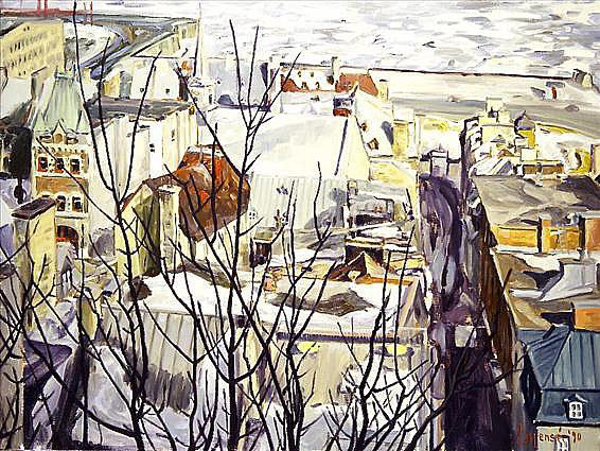 Toits de Québec, hiver (1990)